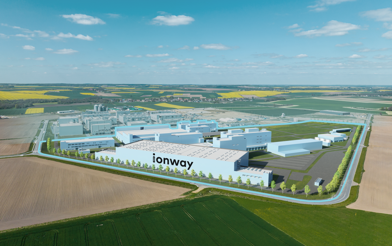 Visualization of ionway's future factory for the production of cathode material in Nysa, Poland
